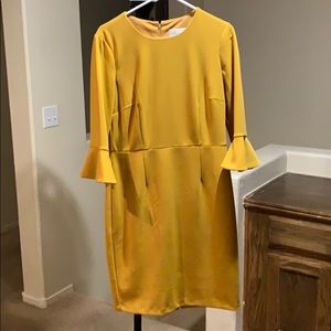 Donna Morgan ruffle sleeve dress.